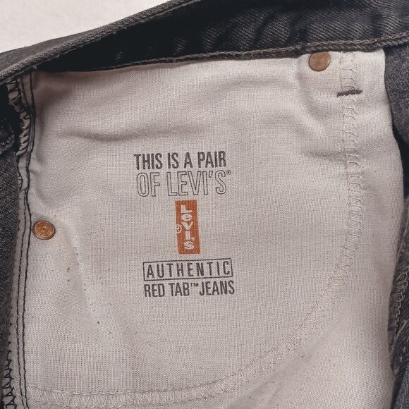 Vintage Levi’s 505 Regular Fit Straight Leg Men's Size 34x32 RedTab USA Made '99 - Picture 6 of 8